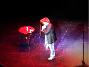 Dylan Moran on stage